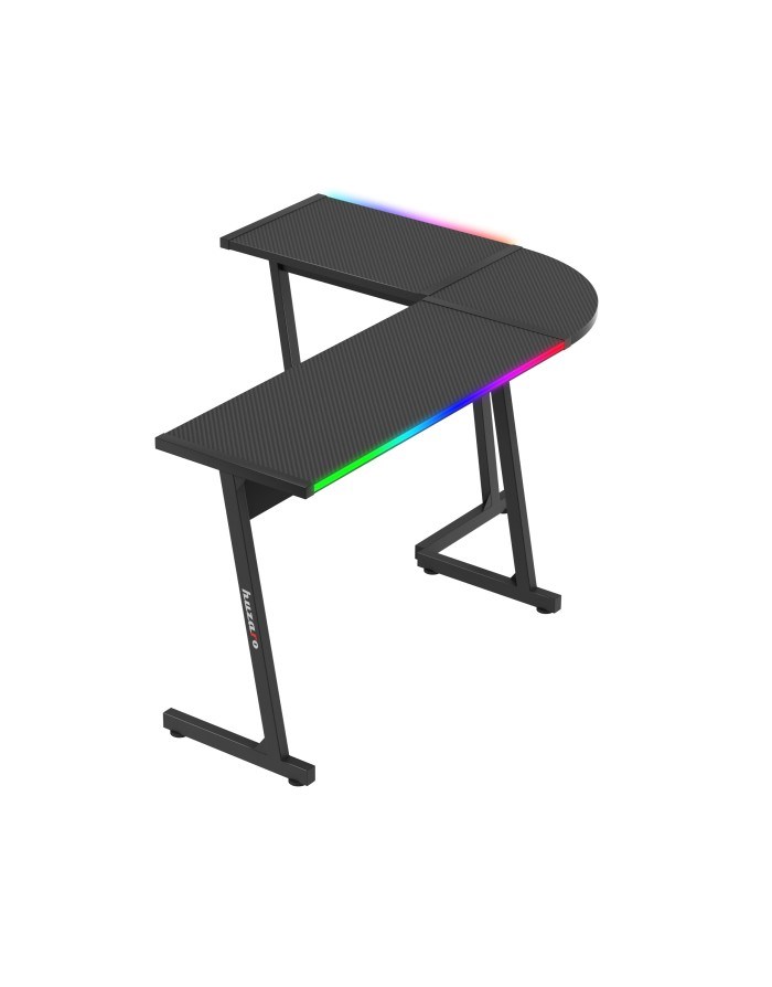 Gaming stol HUZARO Hero 6.0 (crna, RGB osvjetljenje)