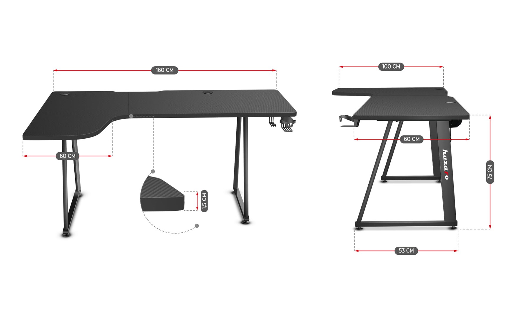 Gaming stol HUZARO Hero 7.7-6