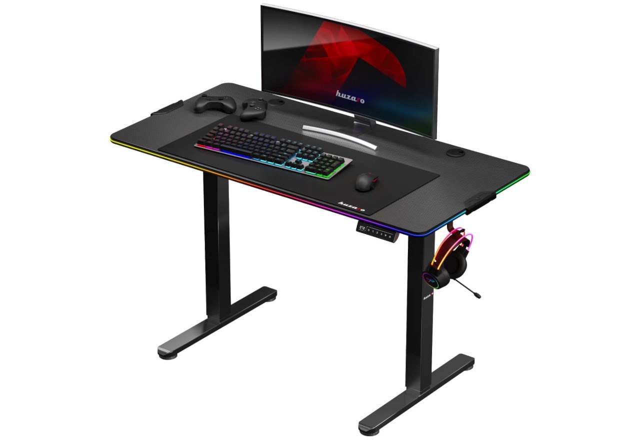 Gaming stol HUZARO Hero 8.2 RGB (RGB osvjetljenje, podesiva visina)-1