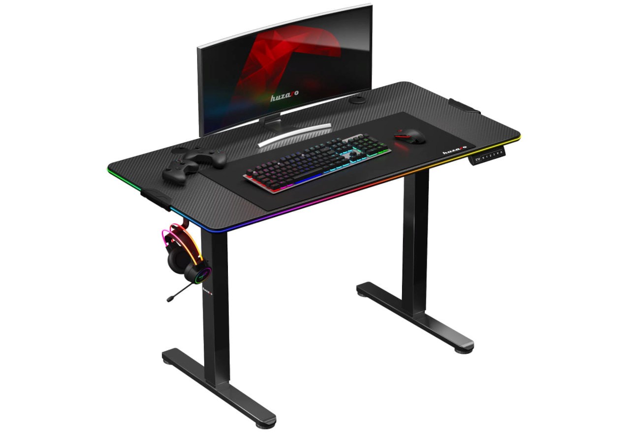 Gaming stol HUZARO Hero 8.2 RGB (RGB osvjetljenje, podesiva visina)-3
