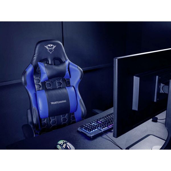 Trust GXT 708B Resto Universal gaming chair Black, Blue-2
