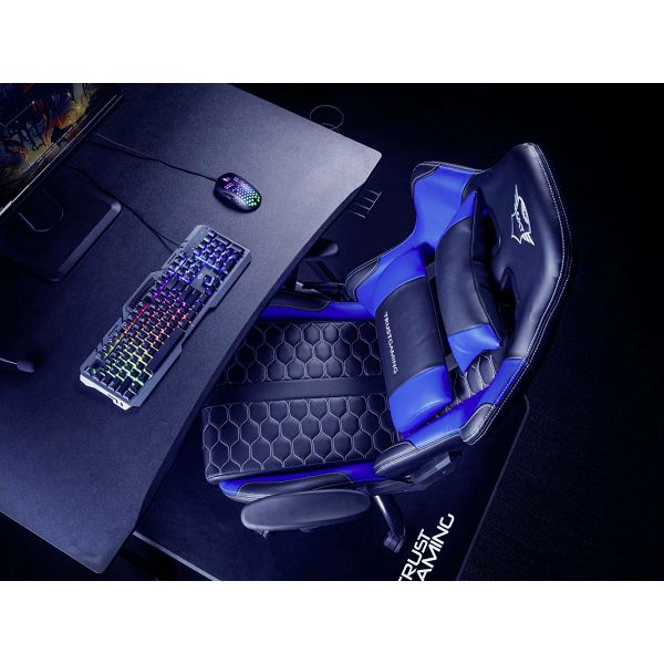 Trust GXT 708B Resto Universal gaming chair Black, Blue-3