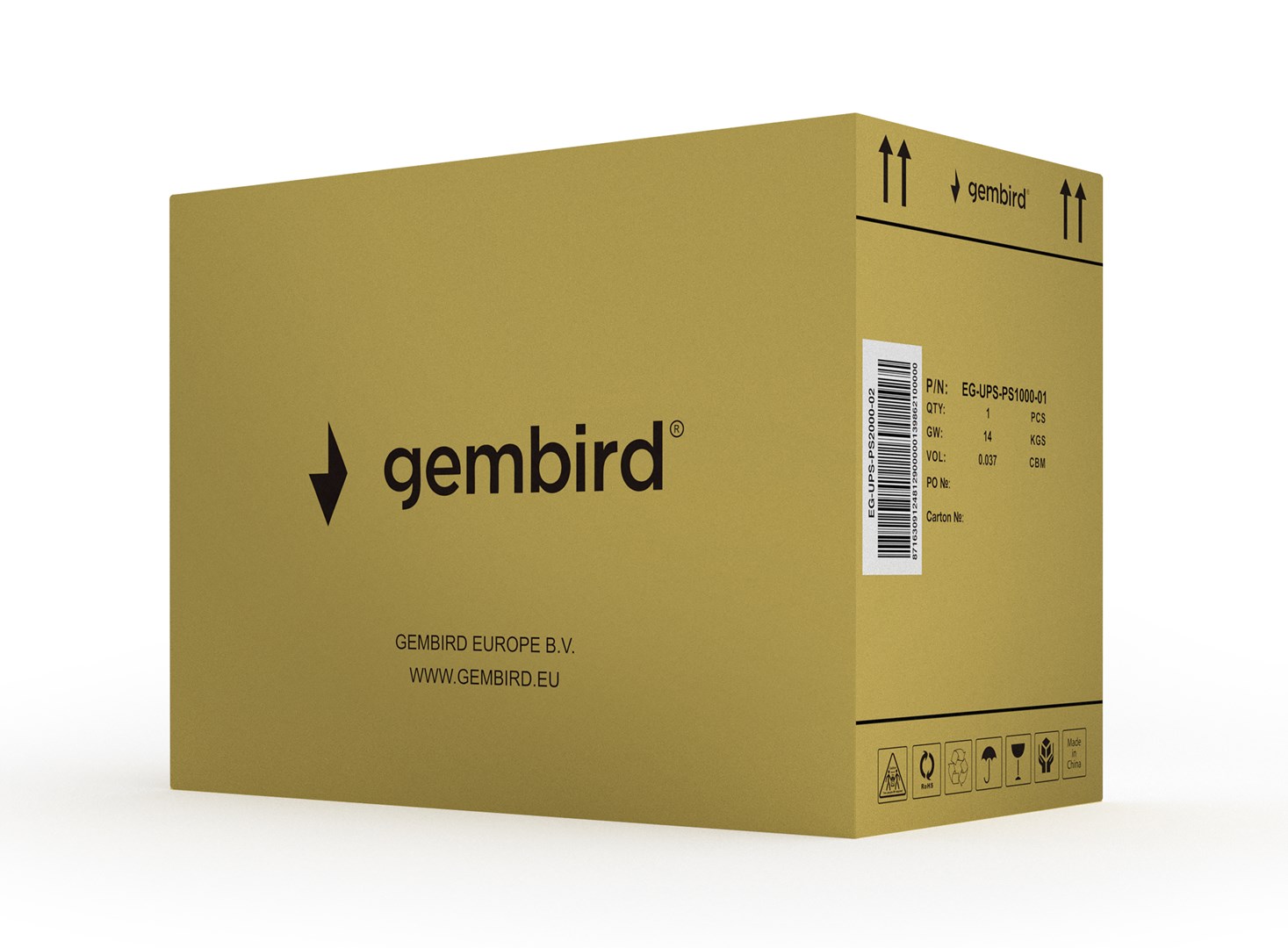 Gembird EG-UPS-PS2000-02 uninterruptible power supply (UPS) Line-Interactive 2 kVA 1600 W 5 AC outlet(s)-2
