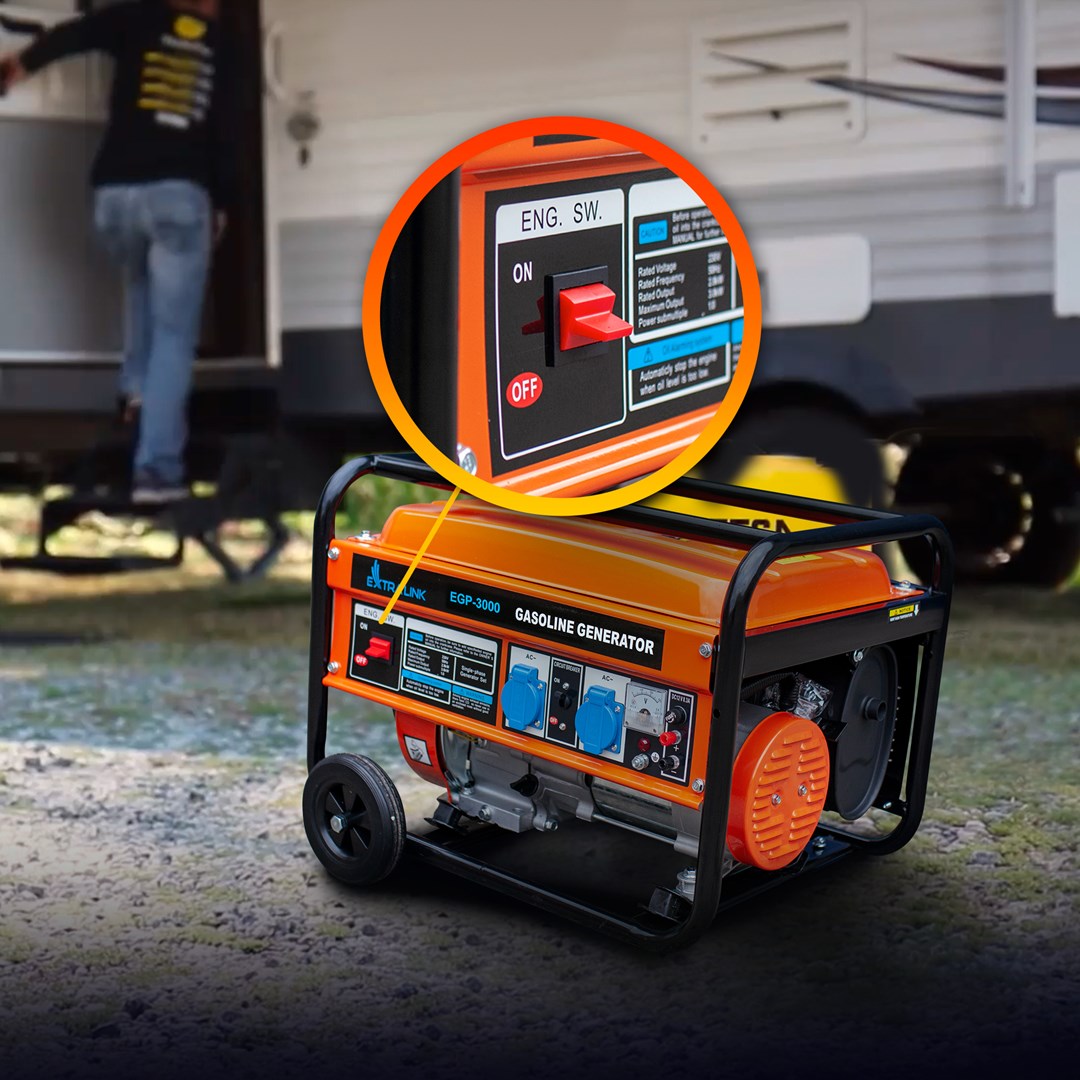 Extralink EGP-3000 | Power Generator | petrol, 3kW 1F-22