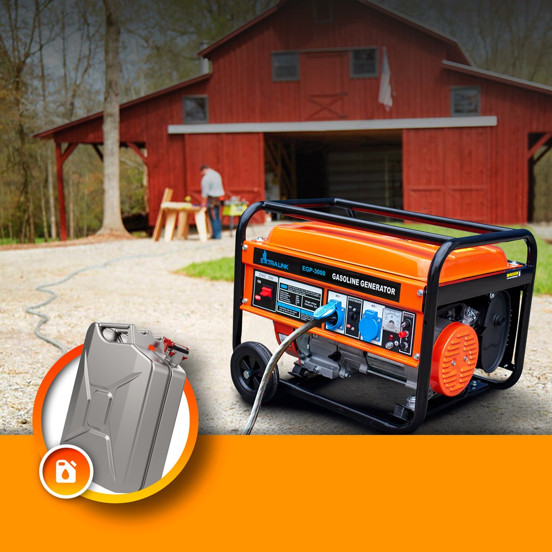 Extralink EGP-3000 | Power Generator | petrol, 3kW 1F-14