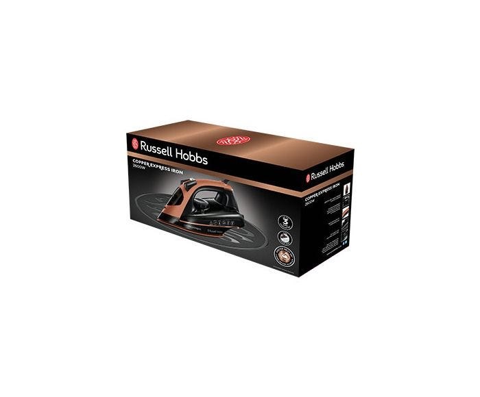 Parno glačalo RUSSELL HOBBS Copper Express 23975-56 (2600 W, 40 g/min, 315 ml, crno-bakreno)-7