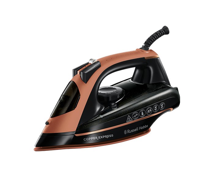 Parno glačalo RUSSELL HOBBS Copper Express 23975-56 (2600 W, 40 g/min, 315 ml, crno-bakreno)-2