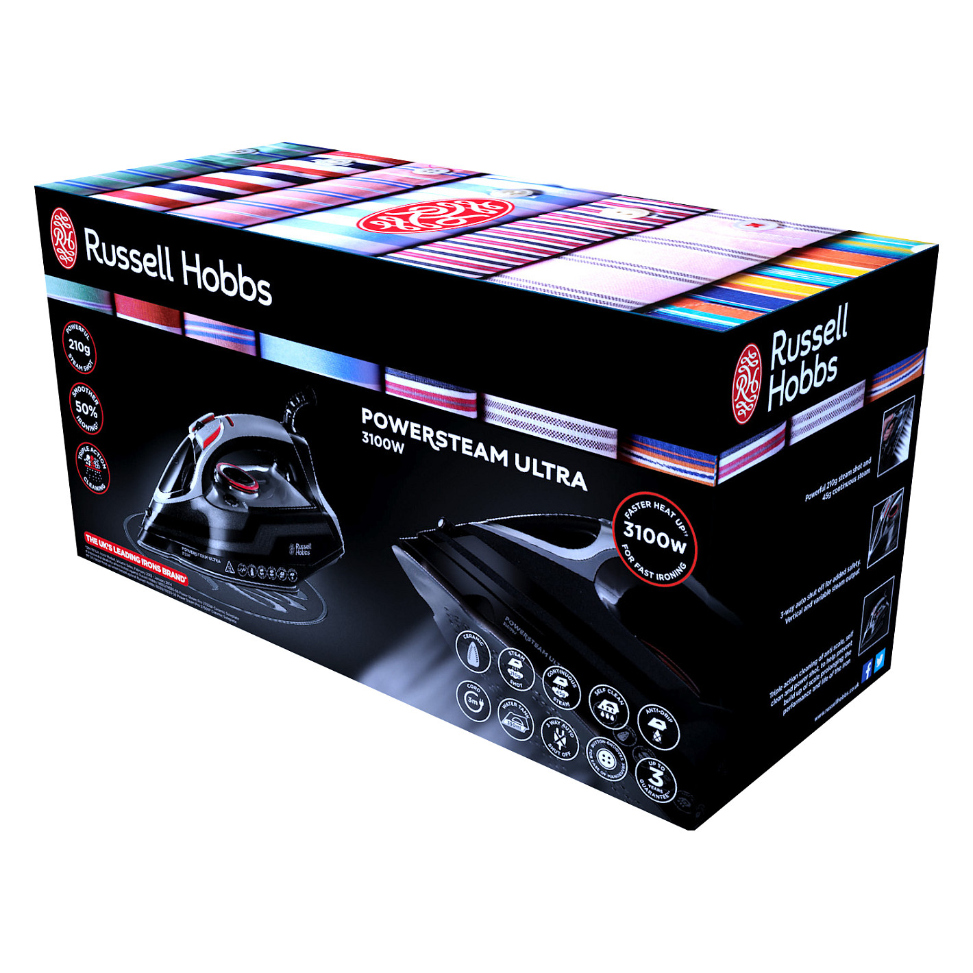 Glačalo RUSSELL HOBBS 20630-56 Powersteam Ultra 3100 W crno/sivo-10