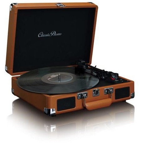 Gramofon LENCO Classic phono TT-10BN, RCA izlaz, 3.5mm, AUX in, zvučnici, Suitcase, smeđi-2