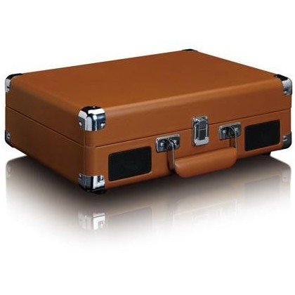 Gramofon LENCO Classic phono TT-10BN, RCA izlaz, 3.5mm, AUX in, zvučnici, Suitcase, smeđi-3