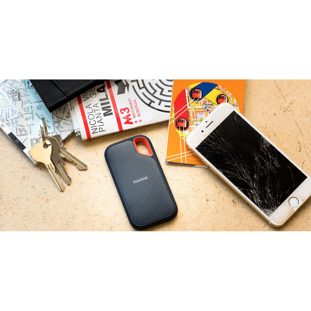 Hard disk SSD EXT. SANDISK Extreme 4TB Portable SSD 1050/1000 MB / s USB 3.2 Gen 2-9