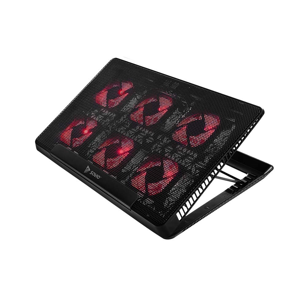 Laptop cooling pad, 6 backlit fans, 2000 RPM, SAVIO COS-01-0