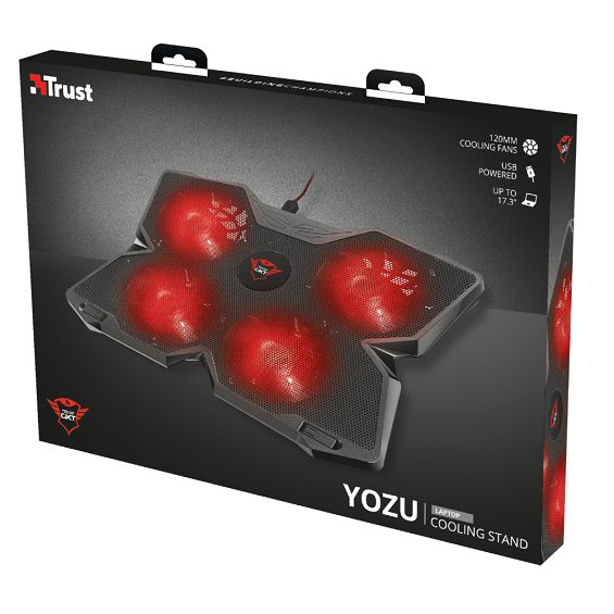 Hladnjak za prijenosno računalo TRUST GXT278 Yozu, 17.3" crni-5