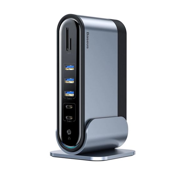 USB Hub BASEUS CAHUB-DG0G, USB-C/17u1, Dark Grey-3
