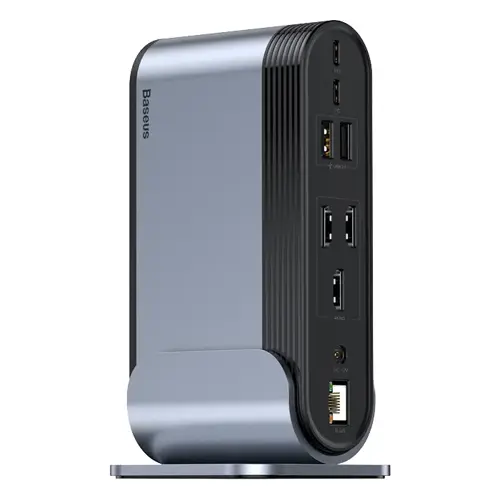 USB Hub BASEUS CAHUB-DG0G, USB-C/17u1, Dark Grey-1