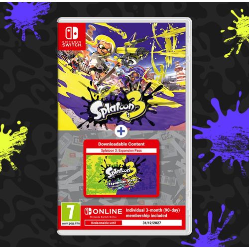 Igra za NINTENDO Switch Splatoon 3 + EXP. PASS + 3M NSO