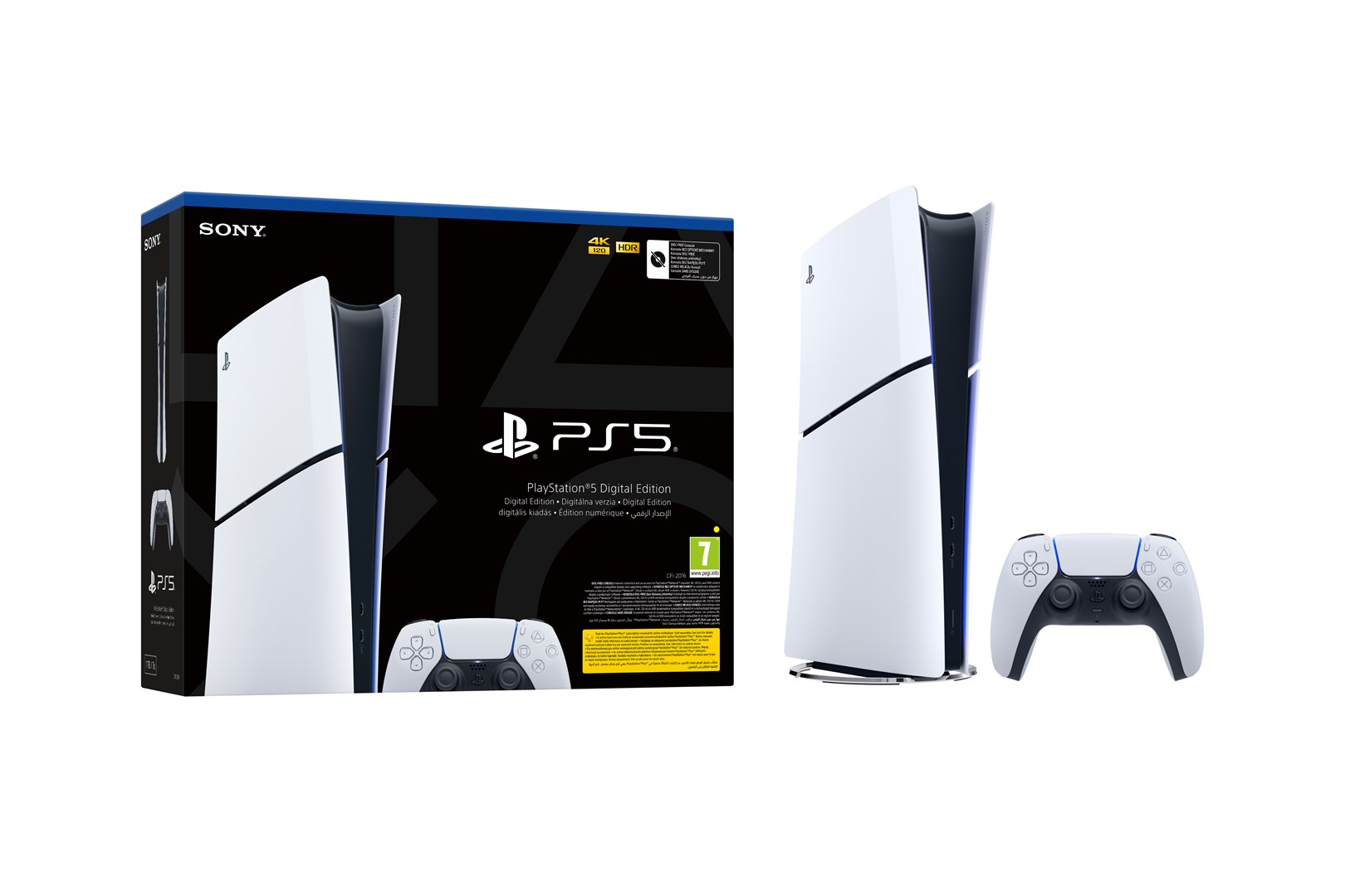 Igraća konzola PLAYSTATION 5 Slim Digital Edition D chassis (bez BluRay pogona, 1x kontroler, tanko kučište)-10