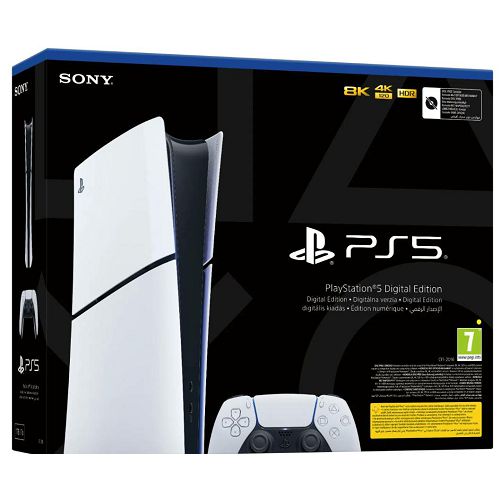 Igraća konzola PLAYSTATION 5 Slim Digital Edition D chassis (bez BluRay pogona, 1x kontroler, tanko kučište)-1