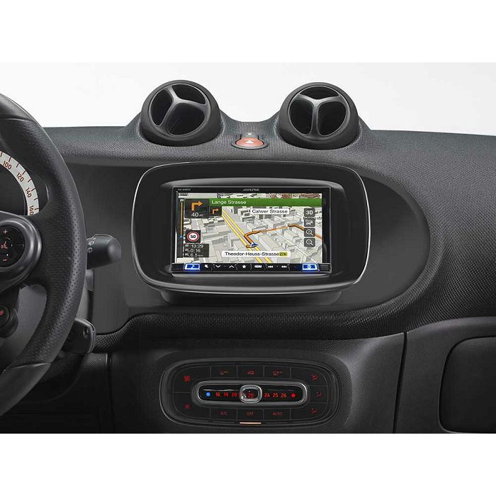 Instalacijski kit ALPINE INE-W997D 7" za Smart Fortwo / FourFour 453 crni-0
