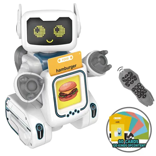 Interaktivni robot na daljinsko upravljanje KAZOO K44, 60 kartica za učenje engleskog jezika-1