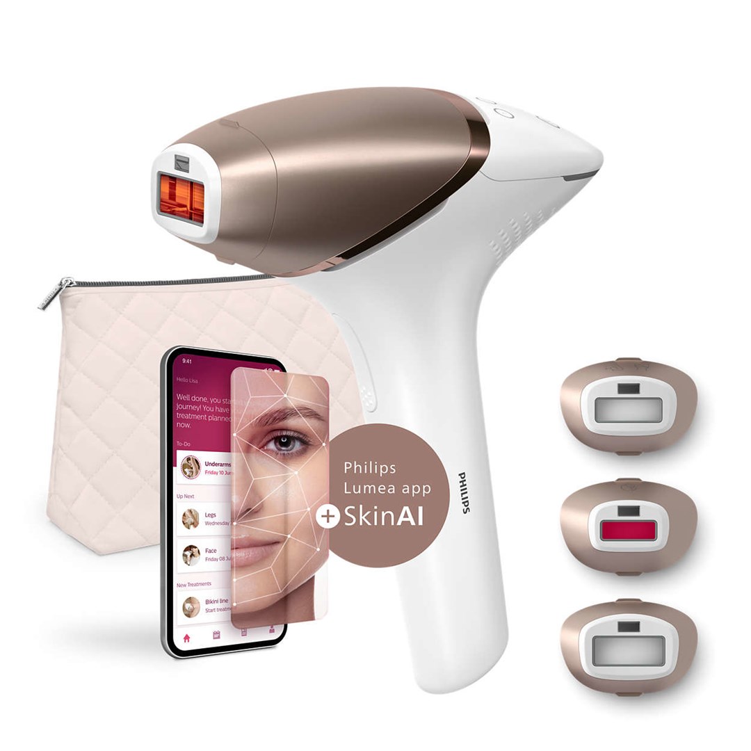 IPL uređaj PHILIPS Lumea BRI973/00 (Intense Pulsed Light, 450.000 bljeskova, nastavci za tijelo, lice i bikini, bežični + žičani, bijelo-rozi)-5