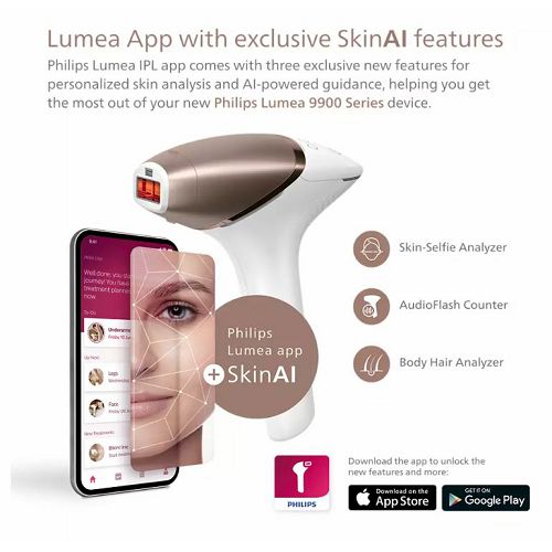 IPL uređaj PHILIPS Lumea BRI973/00 (Intense Pulsed Light, 450.000 bljeskova, nastavci za tijelo, lice i bikini, bežični + žičani, bijelo-rozi)-3