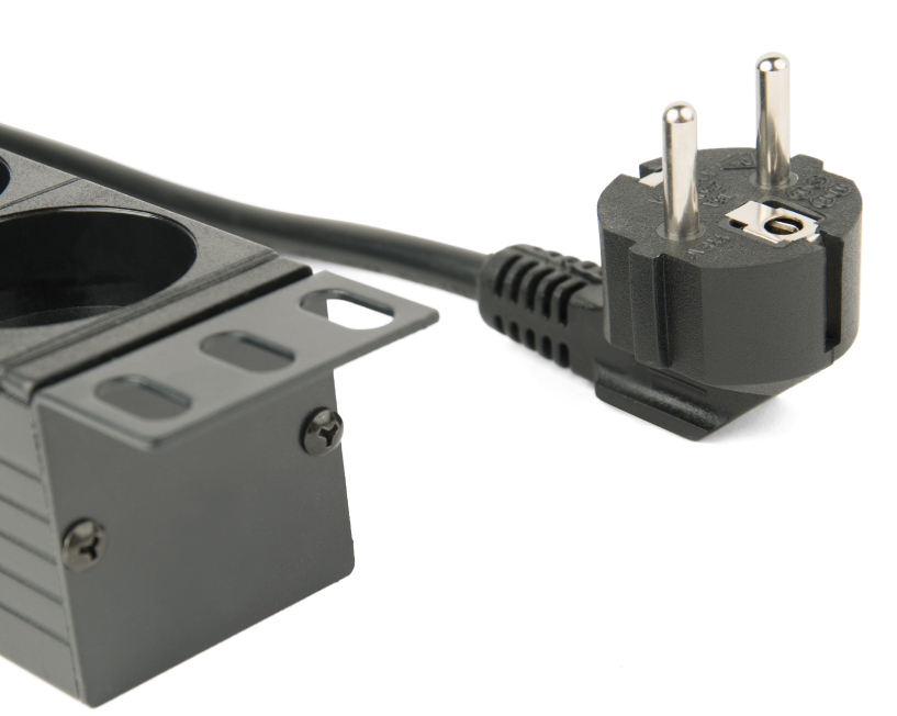 Jedinica za distribuciju energije ENERGENIE EG-PDU-014 (8 Schuko utičnica, 1U, 16A, Schuko utikač, 3m) crna-3
