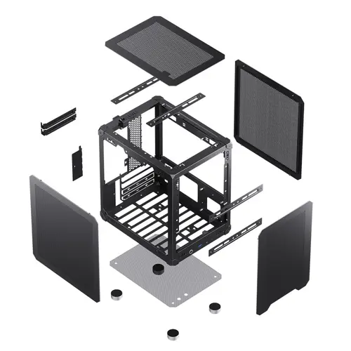 Jonsbo C6 Micro-ATX Case - black-27