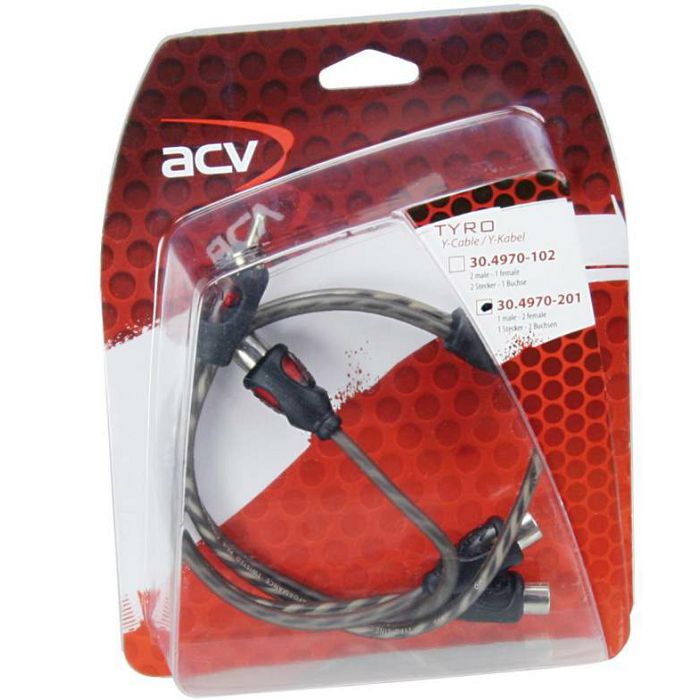 Kabel RCA Y ACV TYRO Economy Line 30 cm 1M 2Ž-0
