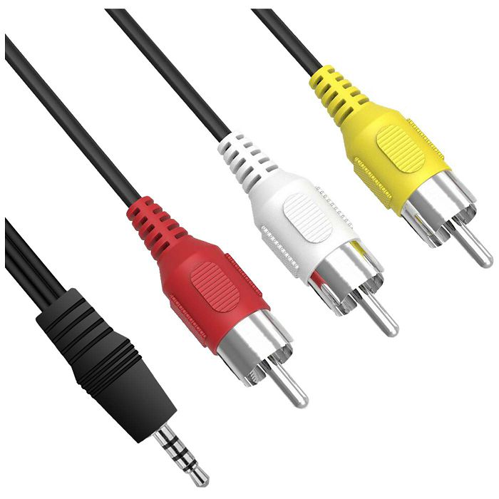 Kabel AV 3xRCA -3,5 mm 1.2 m TPRS-0