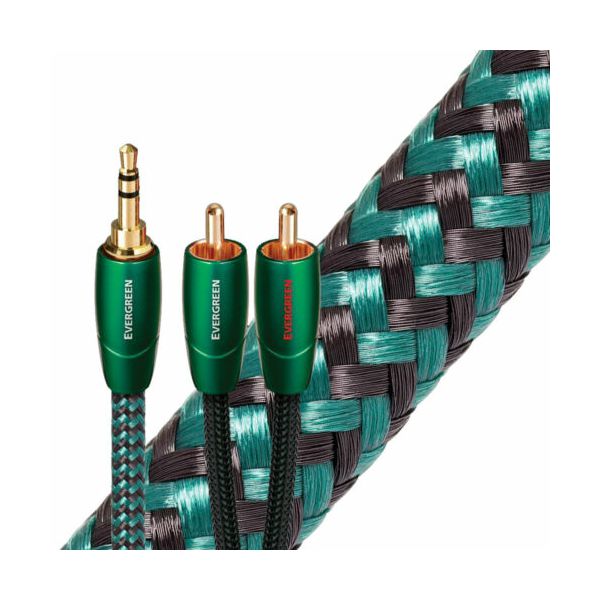 Kabel AUDIOQUEST 3.5mm - 2RCA EVERGREEN 0.6m-0