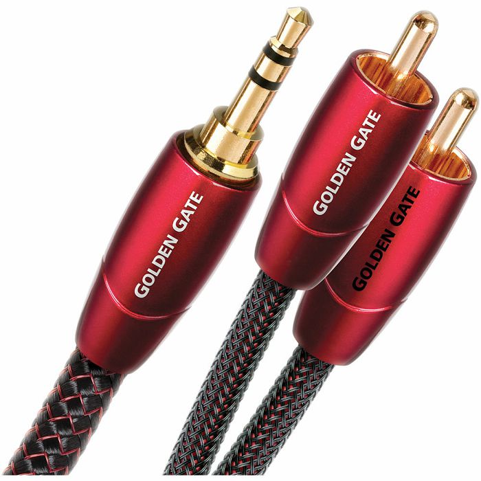 Kabel AUDIOQUEST 2RCA-3.5mm GOLDEN GATE 1m-0