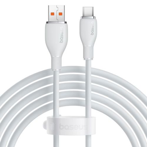 Kabel BASEUS, Pudding Series, USB-A na USB-C, 100W, 200cm, White, P10355703221-01-1