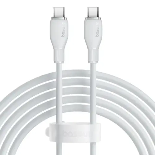 Kabel BASEUS, Pudding Series, USB-C na USB-C, 100W, 200cm, White, P10355702221-01