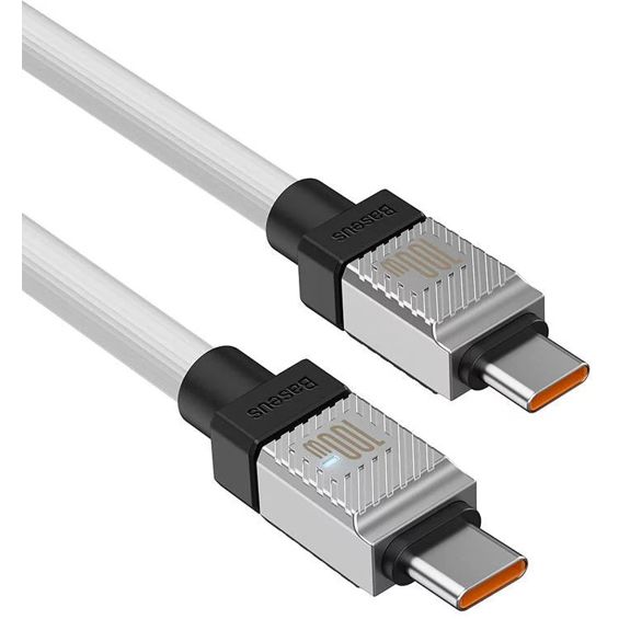 Kabel BASEUS, USB-C na USB-C, 100W, 100cm, White, CAKW000202-2