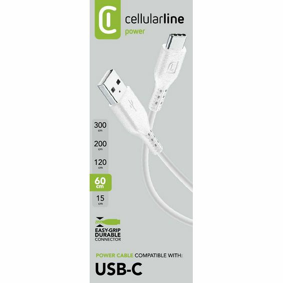 Kabel za mobitel CELLULARLINE Type-C 60 cm-2