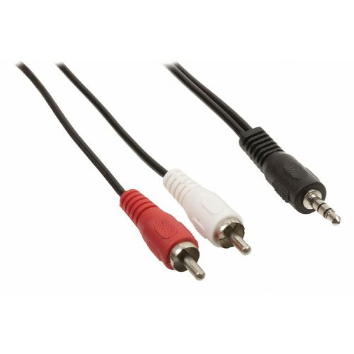 Kabel GBC stereo audio 3.5mm - 2xRCA, 1.2m-0