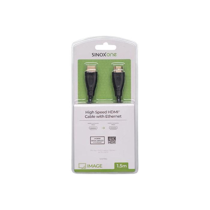 Kabel HDMI SINOX ONE SOV7962, 4K, ULTRA HD, pozlaćeni, 1.5m-0