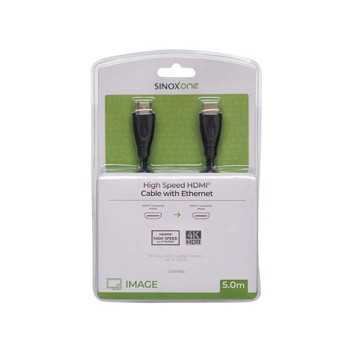 Kabel HDMI SINOX ONE SOV7965, 4K, ULTRA HD, pozlaćeni, 5m.-0