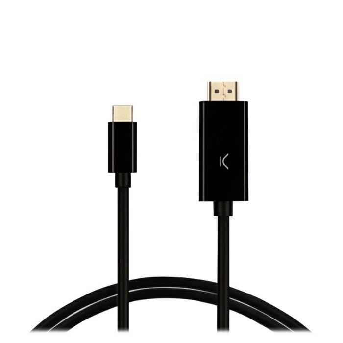 Kabel KSIX USB-C na HDMI, 4K, 2m crni-0