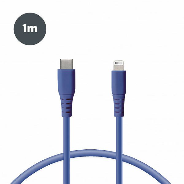 Kabel KSIX USB-C na lightning, 1.m plavi-0