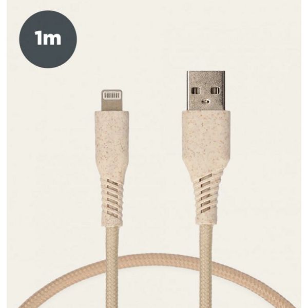Kabel KSIX, lightning, Eco Friendly, 1.0m-0