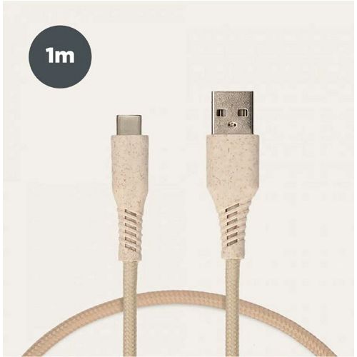 Kabel KSIX, USB-A na USB-C, eko materijal, 1.5m-0