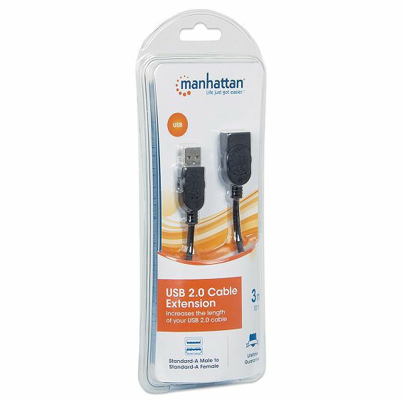 Kabel MANHATTAN produžni USB 2.0, 3M-3