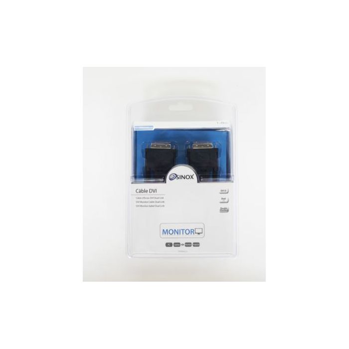 Kabel SINOX SFM4622, DVI-D, M - M, 1.8M crni