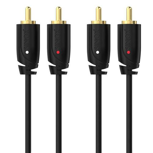 Kabel SINOX PRO Sound (2 RCA-2 RCA, 5.0m) crni-0
