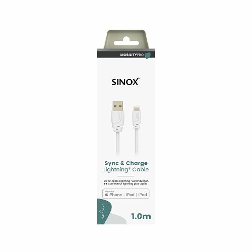 Kabel SINOX PRO, Lightning na USB-A, 1M bijeli-1