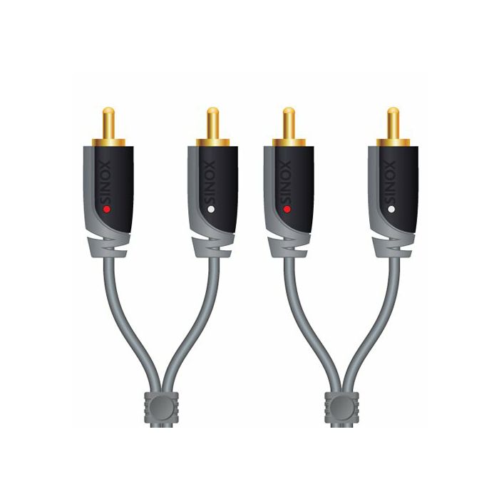 Kabel SINOX SXA4205 2RCA - 2 X RCA, audio kabel, 5.0M