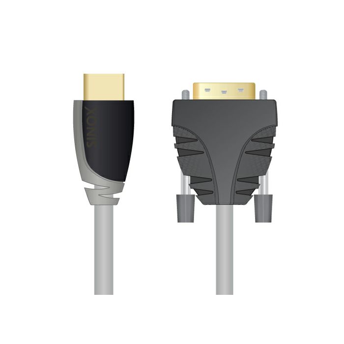 Kabel SINOX SXV1105, DVI D M - HDMI M, 5M crni-0