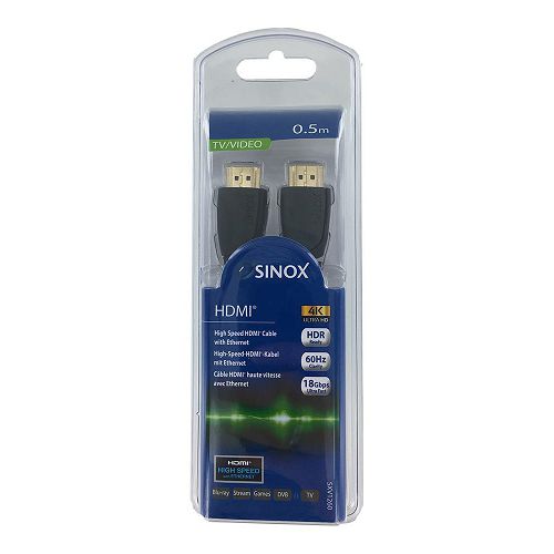 Kabel SINOX SXV1260, HDMI, 4K ULTRA HD, 0.5m-0